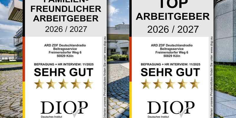 Beitragsservice überzeugt erneut als familienfreundlicher und attraktiver Arbeitgeber - Foto: presseportal.de