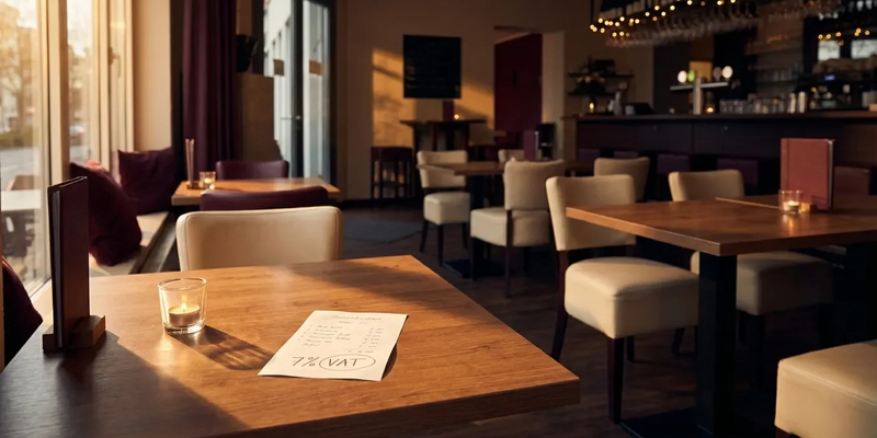 Steueränderungsgesetz: Dauerhaft 7 Prozent Mehrwertsteuer für Gastronomie - Foto: über boerse-global.de