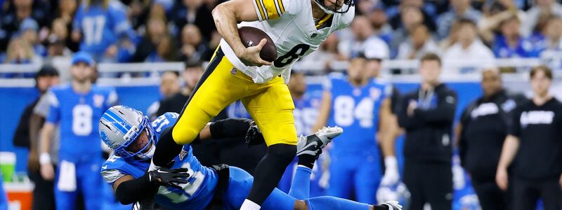Die Lions konnten die Steelers um Quarterback Aaron Rodgers nicht zu Fall bringen. - Foto: Rey Del Rio/ AP/dpa
