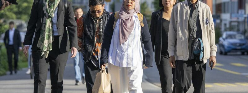 Zwei der Kläger sprachen im September persönlich vor dem Schweizer Gericht. (Archivbild)  - Foto: Urs Flueeler/KEYSTONE/dpa