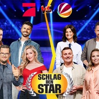 Annemarie Carpendale Thore Schölermann Marlene Lufen Matthias Killing Chris tall Andrea Kaiser Aaron Troschke Caroline Frier Schlag den Star - Foto: Joyn, presseportal.de