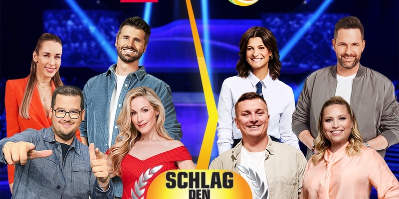 Annemarie Carpendale Thore Schölermann Marlene Lufen Matthias Killing Chris tall Andrea Kaiser Aaron Troschke Caroline Frier Schlag den Star - Foto: Joyn, presseportal.de