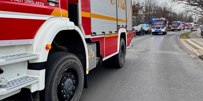 FW Dinslaken: Gemeldeter Zimmerbrand an der Kurt-Schuhmacher Straße - Foto: presseportal.de