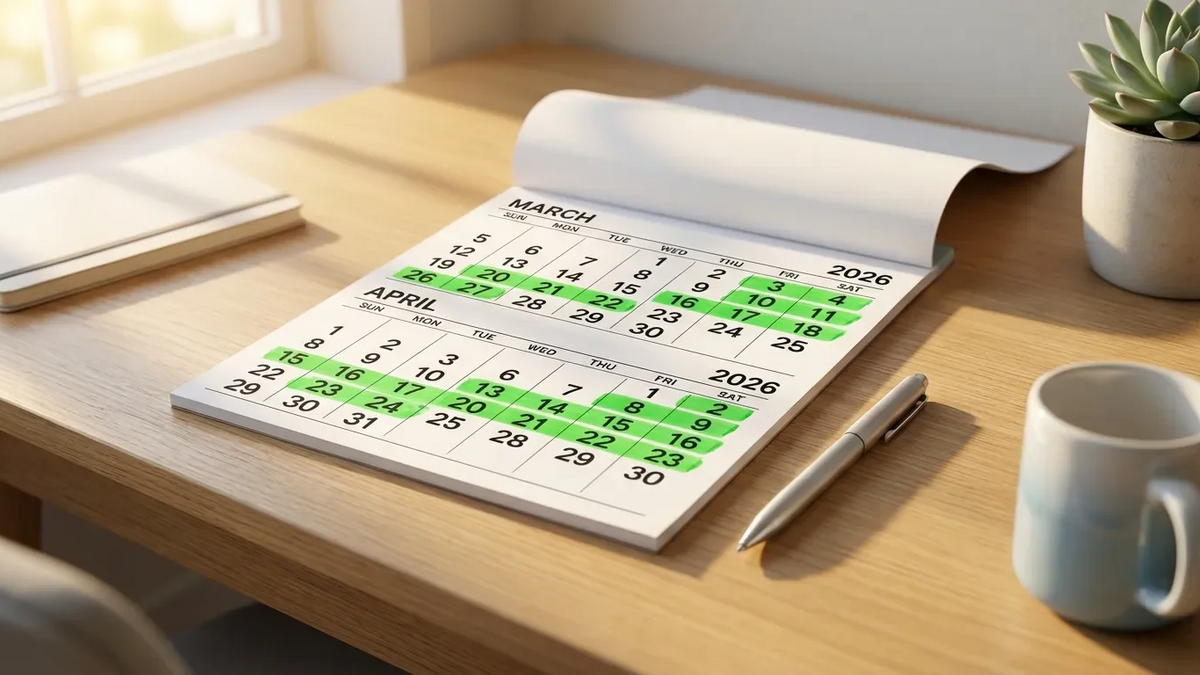 Kalender 2026: So verdoppeln Sie Ihre freien Tage - Foto: über boerse-global.de