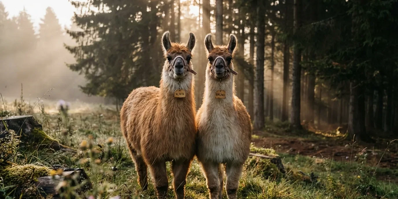 Baby-Lamas Alwin und Bruno starten als Therapiehelfer - Foto: über boerse-global.de