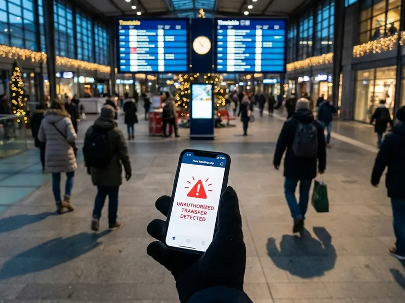 Betrüger nutzen Weihnachtszeit für digitalen Bahnhofs-Scam - Foto: über boerse-global.de