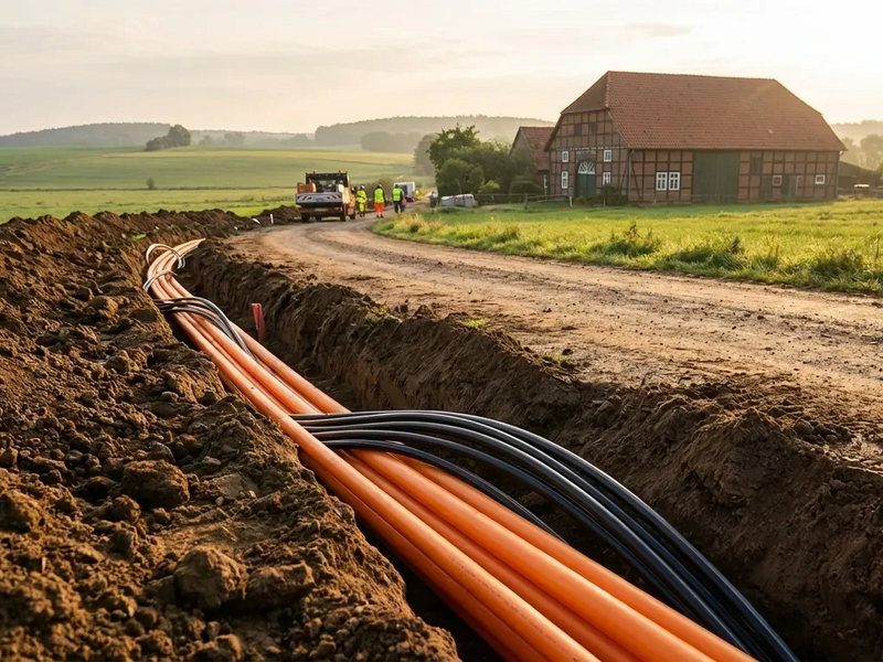 Leer: Gigabit-Ausbau erreicht 2025 entscheidende Phase - Foto: über boerse-global.de