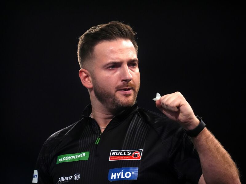 Peter Wright startete schwach in die Partie - und wurde noch schwächer. - Foto: Adam Davy/PA Wire/dpa