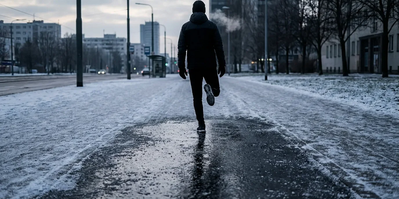 Einbeinstand als Weihnachts-Rettung vor Glatteis-Stürzen - Foto: über boerse-global.de