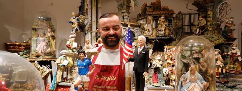 Fußball-Legende Maradona gab es in Neapel auch als Krippenfigur mit Engelsflügeln. (Archivbild)  - Foto: Fabio Sasso/LaPresse via ZUMA Press/dpa