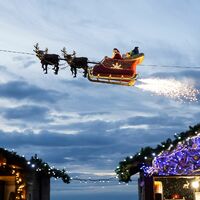 Alle Jahre wieder lässt sich die Flugroute des Weihnachtsmannes im Internet verfolgen. (Symbolbild) - Foto: Cyril Zingaro/KEYSTONE/dpa