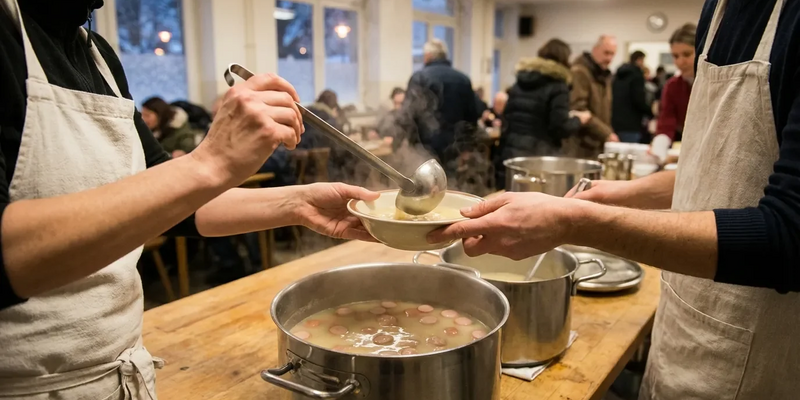 David Alaba serviert in Wiener Obdachlosen-Einrichtung - Foto: über boerse-global.de