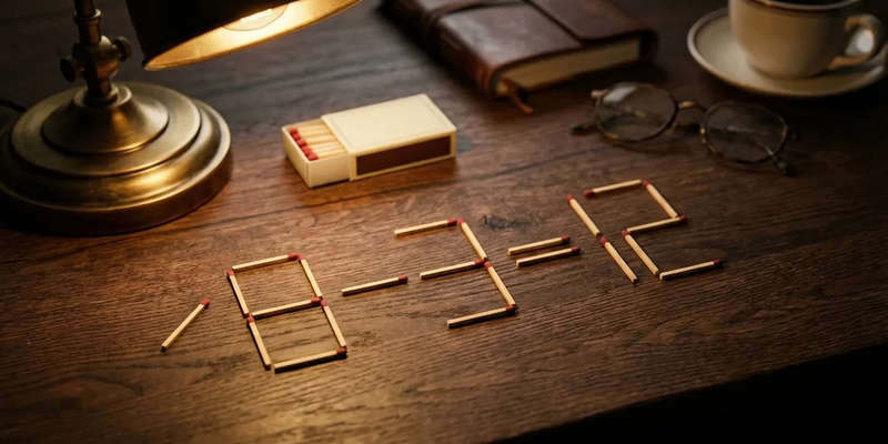 Streichholz-Rätsel sorgt an Weihnachten für rauchende Köpfe - Foto: über boerse-global.de