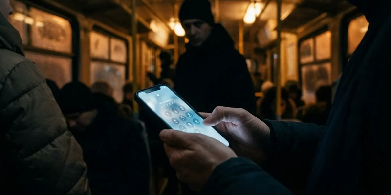 Smartphone-Sicherheit: PIN-Code wird im Feiertagsgedränge zur Beute - Foto: über boerse-global.de