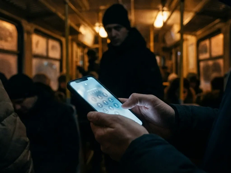 Smartphone-Sicherheit: PIN-Code wird im Feiertagsgedränge zur Beute - Foto: über boerse-global.de