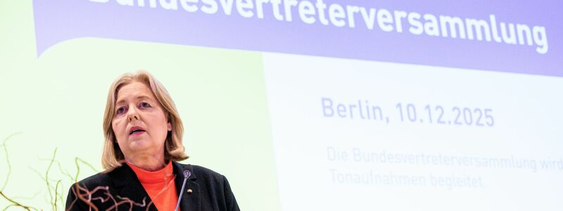 Bundesarbeitsministerin Bärbel Bas (SPD) vor Vertretern der Rentenversicherung im Dezember. (Archivbild) - Foto: Carsten Koall/dpa