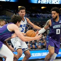 Tristan da Silva und die Orlando Magic hatten gegen die Charlotte Hornets das Nachsehen. - Foto: John Raoux/AP/dpa