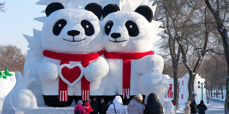 «Mr. Snowman» ist Teil der diesjährigen Expo.  - Foto: Wang Song/XinHua/dpa