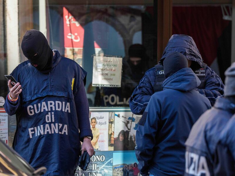 In Italien sind Ermittler gegen mutmaßliche Unterstützer der Hamas vorgegangen.  - Foto: Claudio Furlan/LaPresse via AP/dpa