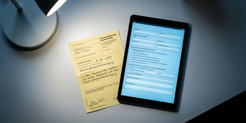 Arbeitsunfähigkeitsbescheinigungen: Der gelbe Schein verliert seine Macht - Foto: über boerse-global.de