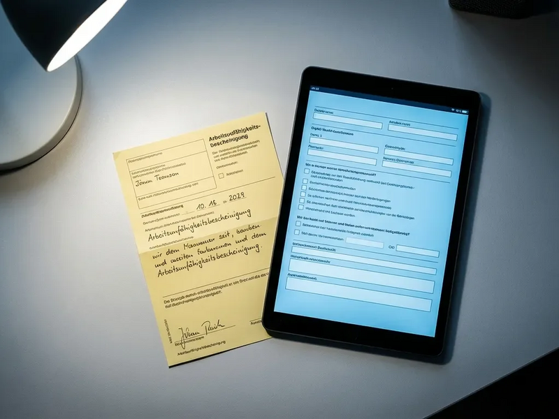 Arbeitsunfähigkeitsbescheinigungen: Der gelbe Schein verliert seine Macht - Foto: über boerse-global.de