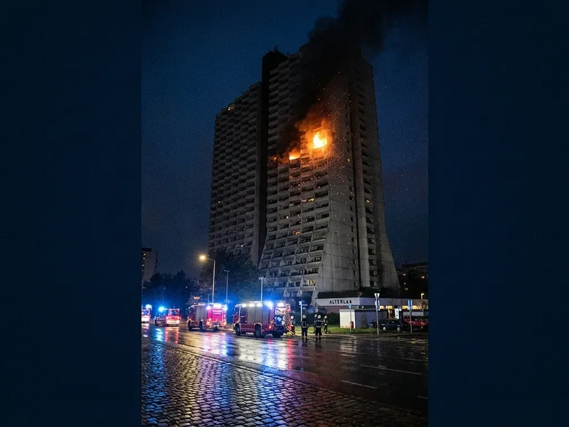 Wohnpark Alterlaa: Ein Toter bei verheerendem Hochhausbrand - Foto: über boerse-global.de