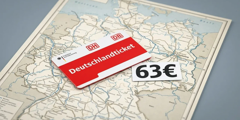 Deutschlandticket steigt auf 63 Euro – Was Nutzer jetzt wissen müssen - Foto: über boerse-global.de