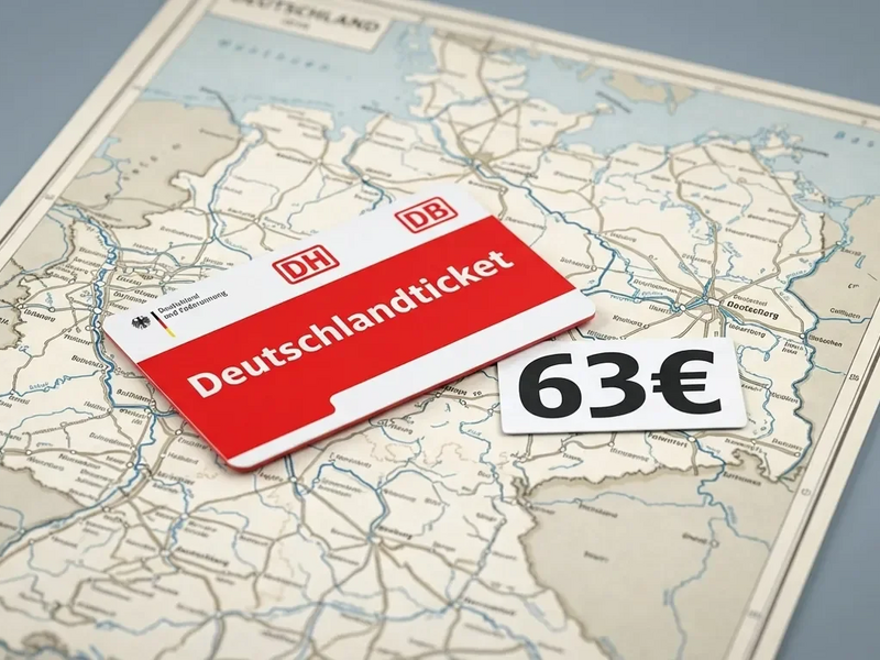 Deutschlandticket steigt auf 63 Euro – Was Nutzer jetzt wissen müssen - Foto: über boerse-global.de