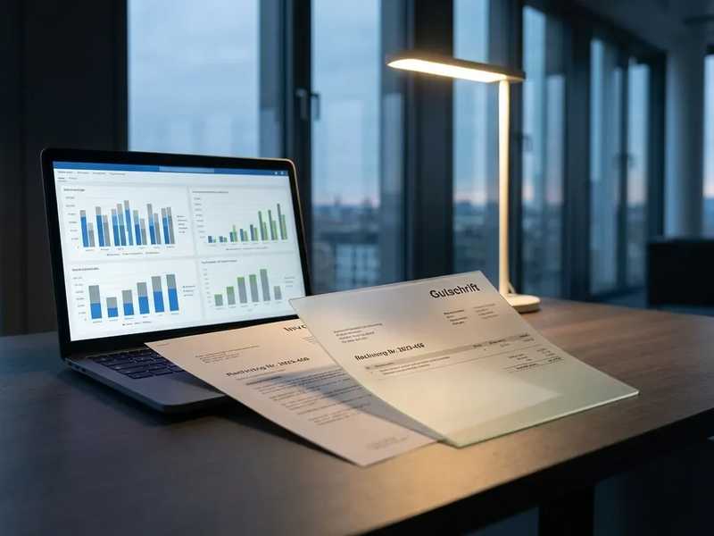 E-Rechnung: Die Gutschrift wird 2026 zur digitalen Herausforderung - Foto: über boerse-global.de