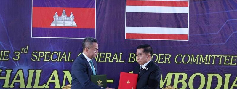 Thailand und Kambodscha hatten sich am Samstag auf eine Waffenruhe geeinigt.  - Foto: Uncredited/Agence Kampuchea Press (AKP)/AP/dpa