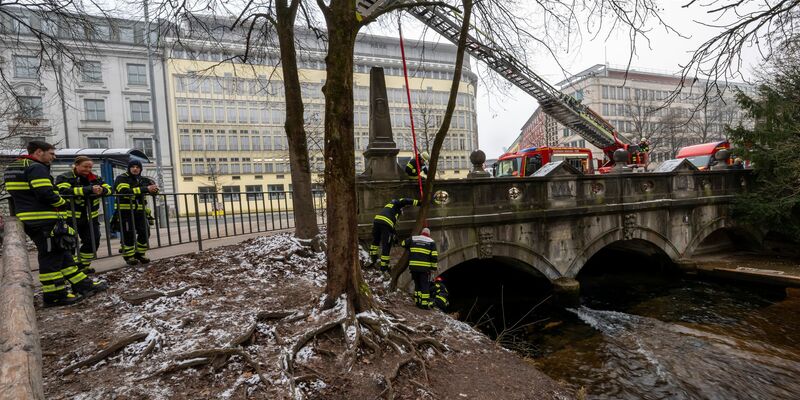 Ein Kran war im Einsatz.  - Foto: Peter Kneffel/dpa