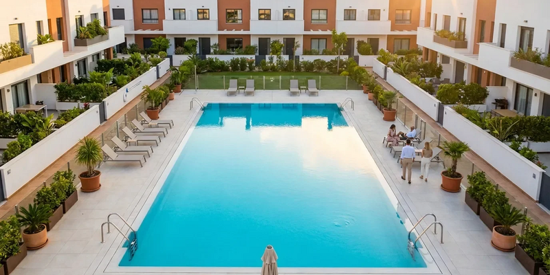 Gemeinschafts-Pool treibt Reihenhaus-Preise - Foto: über boerse-global.de