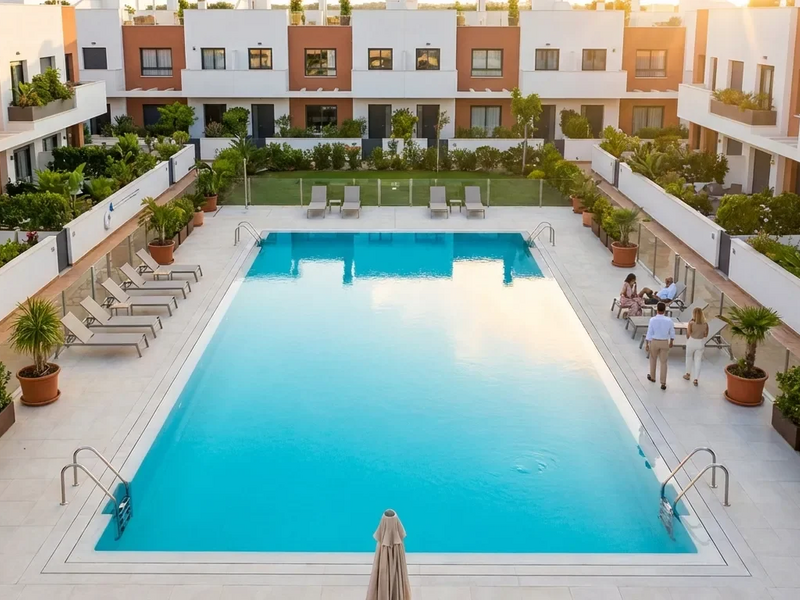 Gemeinschafts-Pool treibt Reihenhaus-Preise - Foto: über boerse-global.de