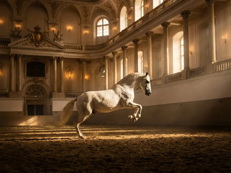 Spanische Hofreitschule zeigt Training mit Musik - Foto: über boerse-global.de