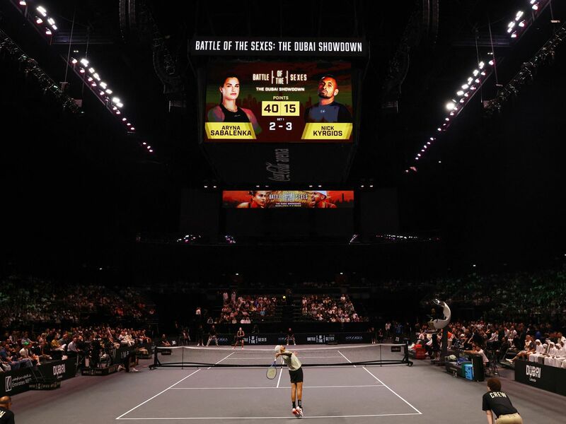 Liebt den großen Auftritt: Aryna Sabalenka - Foto: Amr Alfiky/Reuters/Getty Images Europe/Pool/dpa