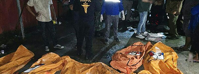 Für 16 Menschen kam jede Hilfe zu spät. - Foto: North Sulawesi Regional Police/North Sulawesi Regional Police/AP/dpa
