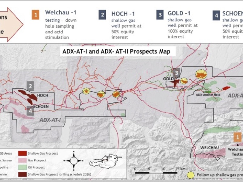 ADX-Lizenzgebiete mit Bohrprogramm 2026 - Foto: ADX Energy über pressetext.de