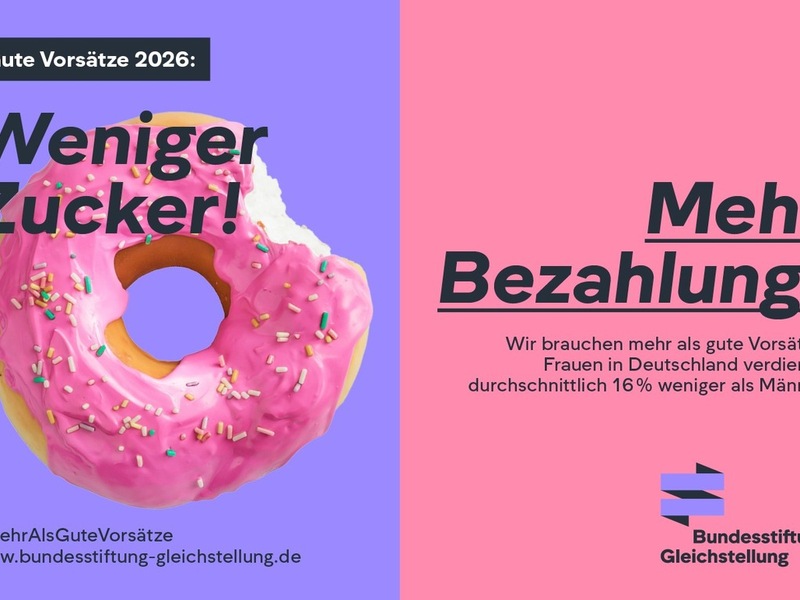Strukturwandel geschlechtergerecht gestalten und gesellschaftlichen Zusammenhalt stärken / Bundesstiftung Gleichstellung startet mit Kampagne ins neue Jahr - Foto: presseportal.de