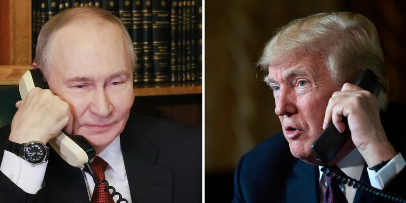 Kremlchef Wladimir Putin und sein US-Kollege Donald Trump (r) haben ein weiteres Telefongespräch zur Lage im Ukraine-Krieg geführt. (Archivbild) - Foto: Mikhail Metzel/Pool Sputnik Kremlin/AP/dpa