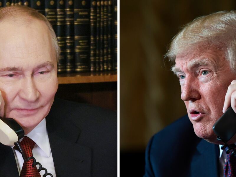 Kremlchef Wladimir Putin und sein US-Kollege Donald Trump (r) haben ein weiteres Telefongespräch zur Lage im Ukraine-Krieg geführt. (Archivbild) - Foto: Mikhail Metzel/Pool Sputnik Kremlin/AP/dpa