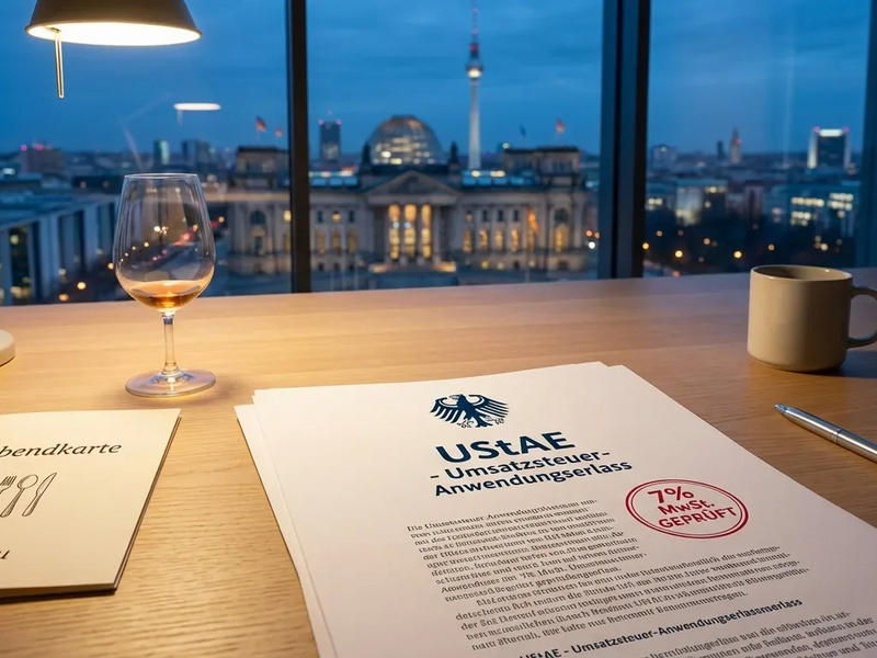 Steueränderungsgesetz 2025: Dauerhaft 7 Prozent Mehrwertsteuer für Gastronomie - Foto: über boerse-global.de