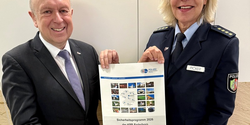 POL-PB: Behördenschwerpunkt der Polizei Paderborn für das Jahr 2026: Wir sind da - mit Sicherheit in der Paderborner Innenstadt - Foto: presseportal.de