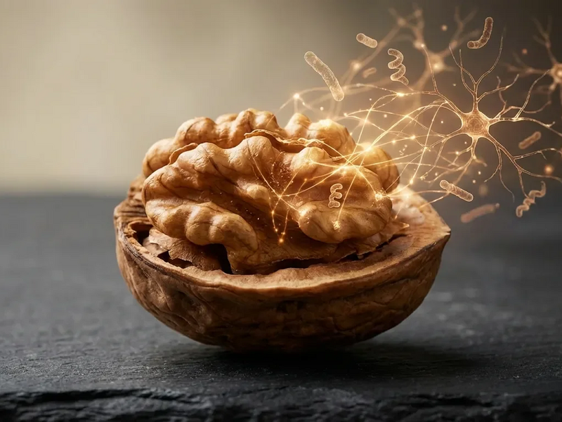 Walnuss-Studie 2025: Darmbakterien stärken das Gehirn - Foto: über boerse-global.de