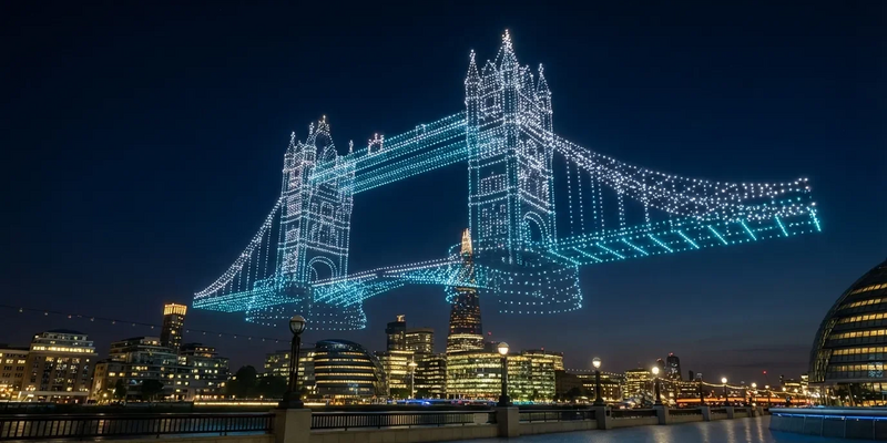 Drohnen und Hologramme verdrängen Silvester-Feuerwerk - Foto: über boerse-global.de