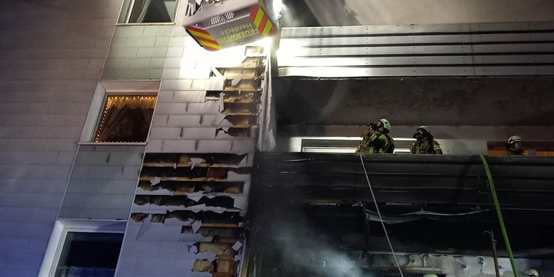 FW-EN: Intensiver Start ins neue Jahr - Balkonbrand mit Großeinsatz in der Berliner Straße - Foto: presseportal.de