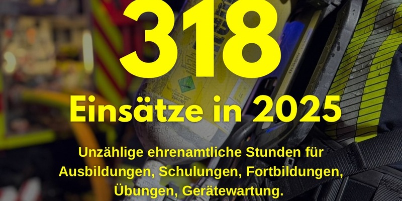 FW Leichlingen: Ruhiger Jahreswechsel für die Feuerwehr Leichlingen - über 300 Einsätze in 2025 - Foto: presseportal.de
