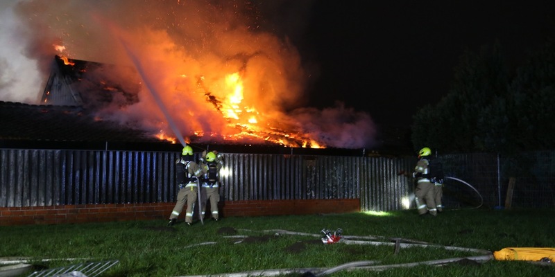 FW Gronau: Scheunenbrand in Epe - eine Unruhige Silvesternacht für die Feuerwehr Gronau - Foto: presseportal.de