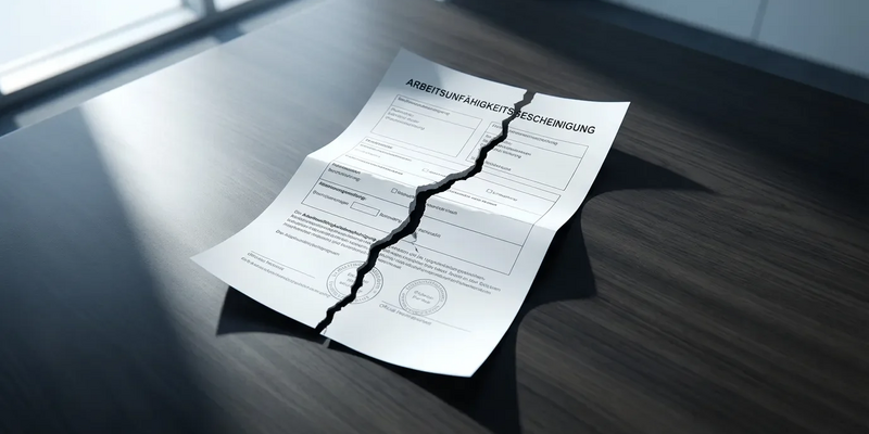 Arbeitsrecht 2026: Krankschreibung verliert Schutzwirkung bei Kündigung - Foto: über boerse-global.de