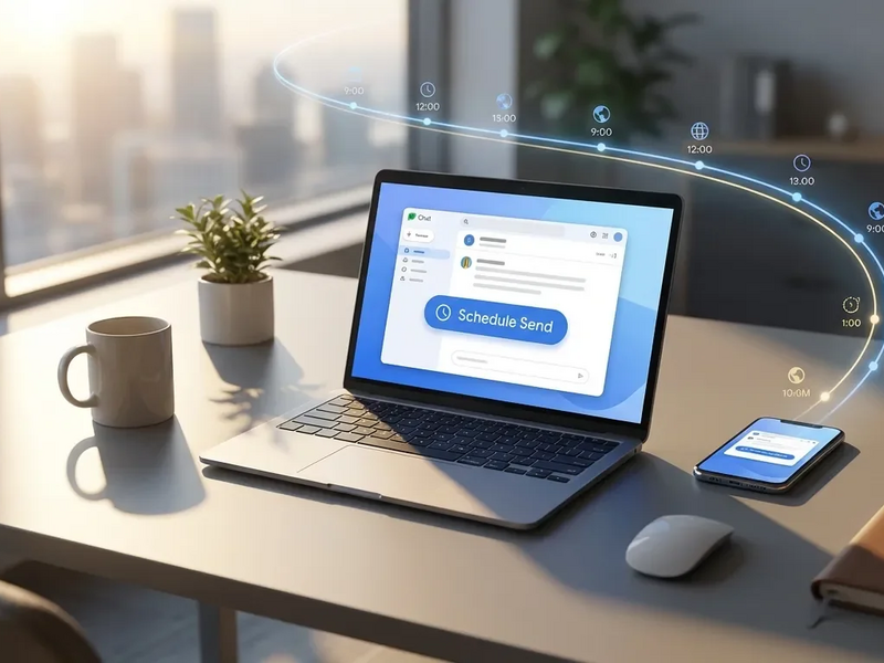 Google Chat: Nachrichten lassen sich jetzt 120 Tage im Voraus planen - Foto: über boerse-global.de