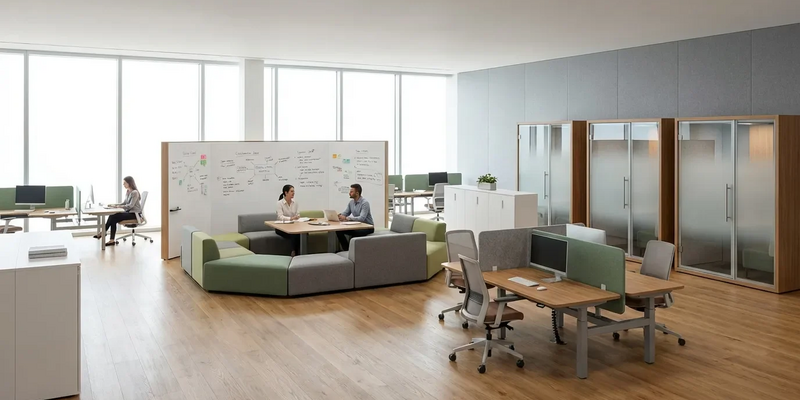 Büros 2026: Fokus-Zonen ersetzen die „Desk Farm“ - Foto: über boerse-global.de